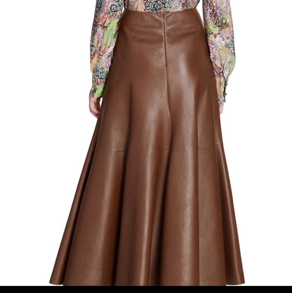 Chloe leather skirt current season brand new with tags